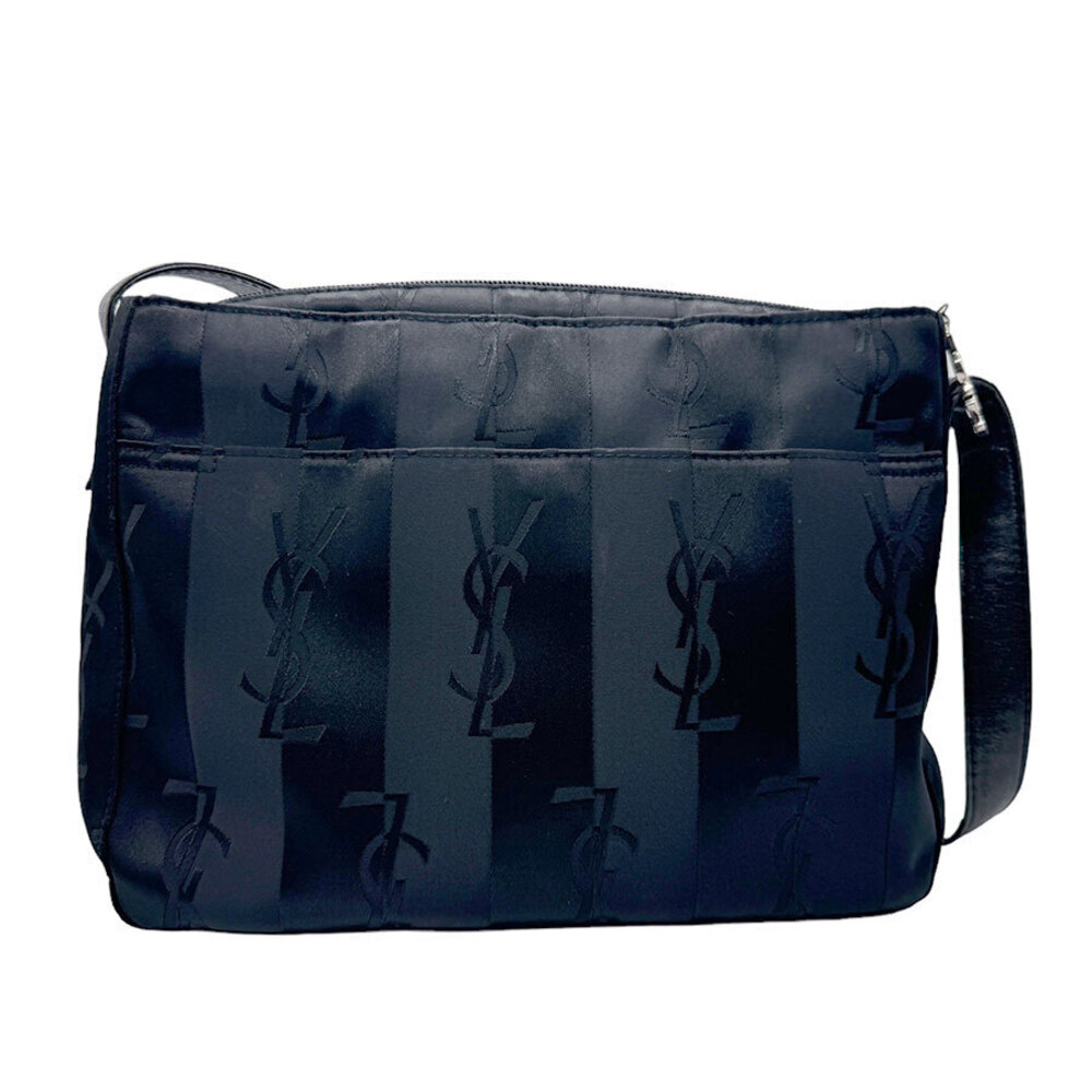 Saint Laurent Le A Leather Hobo Shoulder Bag Black